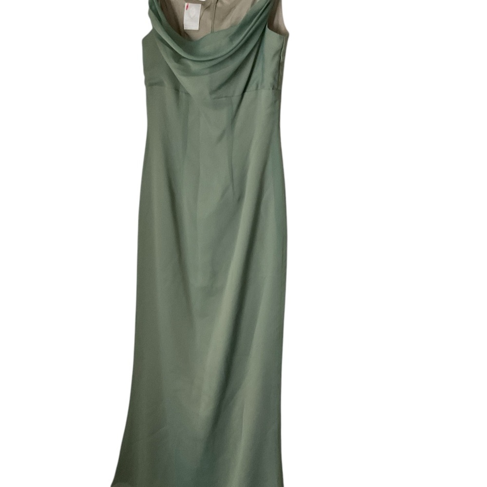Waters& Watters Long Beautiful Dress green Sz S made in USA
